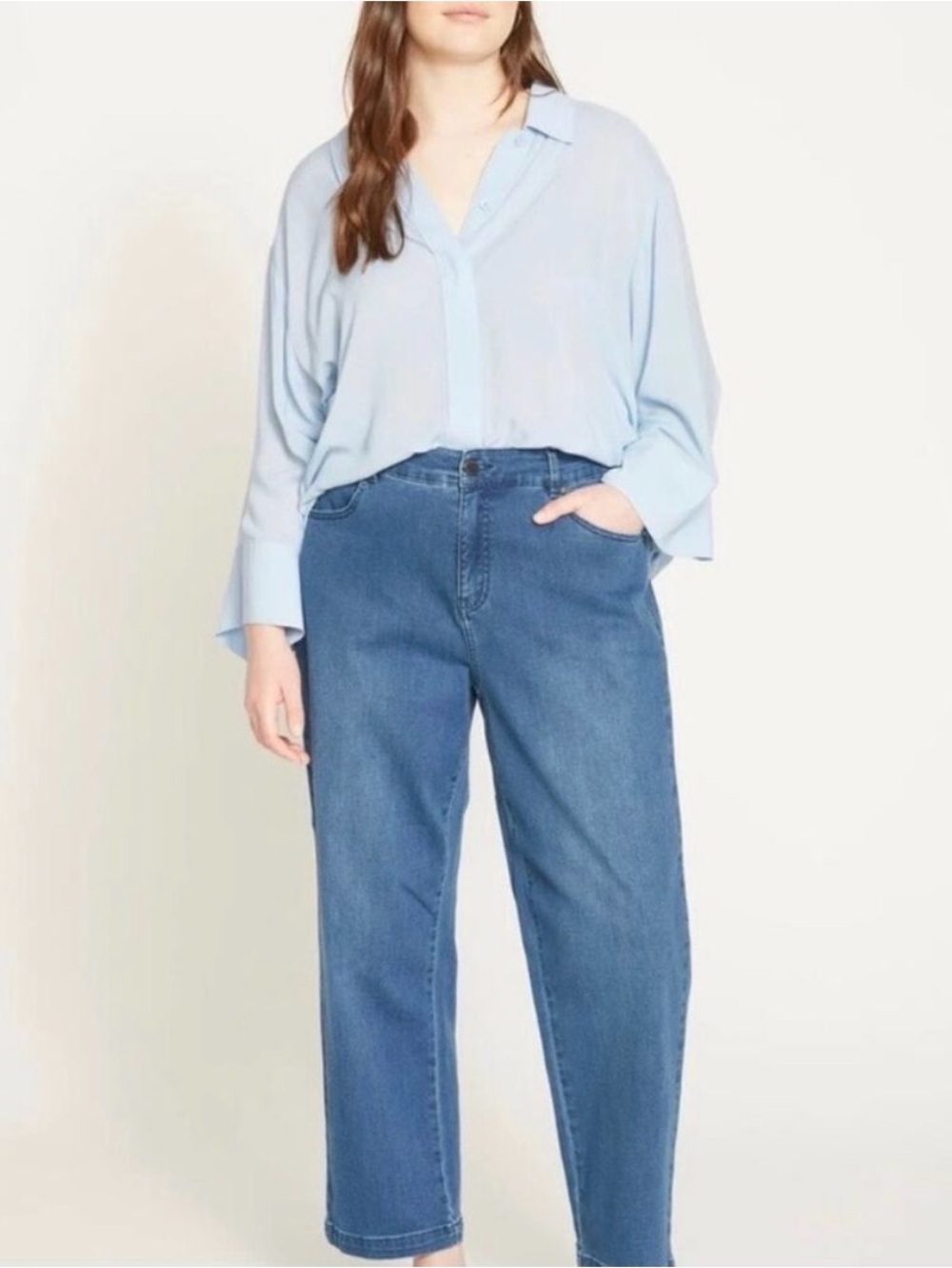 Universal Standard Elastic Waist Weekend Jeans Blue Size 14